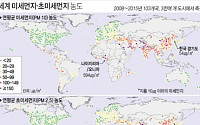 한국 공기질 180개국 중 173위…미세먼지 농도 '세계지도' 봤더니