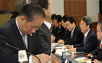 [포토]천안함 대책회의 중인 총리와 국방장관