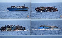 순식간에 전복되는 난민 보트…리비아 연안서 100여명 실종