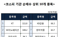 [코스피 기관 순매수 상위 10개 종목]
