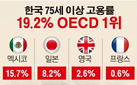 [데이터뉴스] 일하는 노인들…한국, 75세 이상 고용률 OECD 1위
