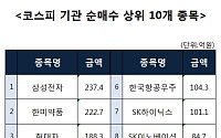 [코스피 기관 순매수 상위 10개 종목]