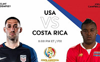 미국 VS 코스타리카, '2016 코파 아메리카' 2차전서 맞불…8강 진출 위한 최대 결전!