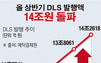 [데이터뉴스] 올 상반기 DLS 발행액 14조 돌파… 반기 기준 최대치
