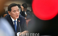 [포토] 김현웅 법무부 장관 '진땀'