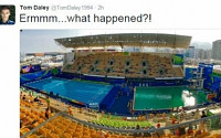[리우올림픽]“간밤에 슈렉이 헤엄이라도 친건가”...녹색으로 물든 다이빙경기장, 왜?