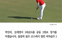 [카드뉴스] 골프 박인비ㆍ김세영, 1라운드 공동 2위… 2라운드는 언제?