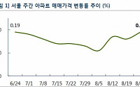 ‘디에이치아너힐스’ 분양흥행에…서울 아파트값 상승폭 0.19% 회복
