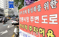 [포토] 오늘부터 전통시장 주변 한시적 주차허용