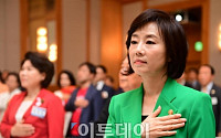 [포토] 국민의례하는 조윤선 장관