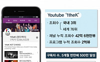 1theK, K-POP콘텐츠로 팬 사로잡아 유투브 글로벌구독자 500만 돌파