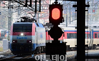 [포토] 빨간불 켜진 코레일, 철도파업 역대 최장기록 돌파