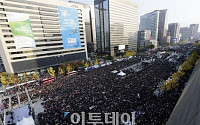 [포토] 광화문에 모인 민중총궐기 인파