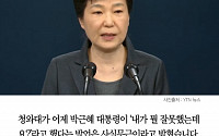 [클립뉴스] 박근혜 대통령 '내가 뭘 잘못했는데요?&quot; 논란... 청와대는 &quot;사실무근&quot;