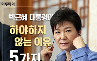 [카드뉴스 팡팡] 박근혜 대통령이 하야하지 않는 이유 5가지