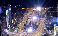 [포토] '촛불행렬'…청와대 100M 앞까지