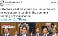외신들, ‘한국 재벌 총수 8명 국조 특위 청문회 출석’ 진풍경 대대적 보도