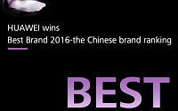 화웨이, 2016년 ‘중국 베스트 브랜드 어워드’ 선정