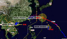 태풍 4개 떴다…'슈퍼태풍' 사우델, 日·中 경로 비교
