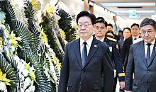 李대통령, 부천 화재 순직 소방관 빈소 찾아⋯"희생 영원히 기억"