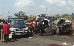 '동승자 2명 사망' 조슈아 교통사고 현장 모습