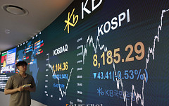 코스피·코스닥 동반 '하락'…원·달러 환율도 1500원대 유지 [포토]