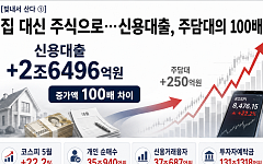 집 대신 주식으로…신용대출, 주담대의 100배 [빚내서 산다]