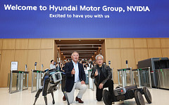 현대차 본사 찾아 정의선 회장 만난 젠슨 황 [포토로그]