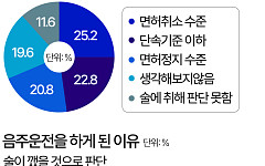 "몇 잔 안 마셔서, 술 깬 줄"…음주 운전자들이 운전대 잡은 이유 [데이터클립]