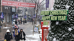 서울, '8년만의 화이트 크리스마스'