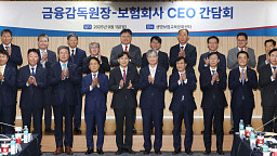 이찬진 금감원장-보험회사 CEO 간담회