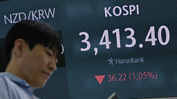 코스피, 12거래일 만에 약세 전환... 3410선으로 하락 마감