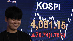 코스피, 4080선 돌파... 이틀 만에 종가 기준 사상 최고치 경신
