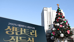 성탄트리 점등식 앞둔 서울광장
