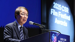 2025 CSR 필름 페스티벌 어워드, 개회사하는 정운찬 전 총리