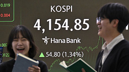 코스피, 1% 이상 급등... '4150선 상승 마감'