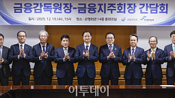 이찬진 금감원장, 금융지주회장 간담회