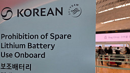 한진그룹 항공사, 보조배터리 기내 사용 금지 첫날