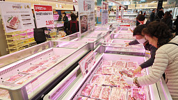 돼지·소·닭고기 가격 10%대 껑충…밥상물가 '들썩'