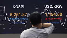 국제유가 급등에 코스피 5% 급락