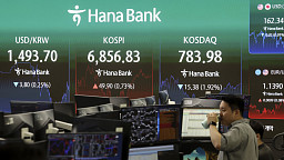 오르락 내리락...코스피 6,856.83 반등 마감