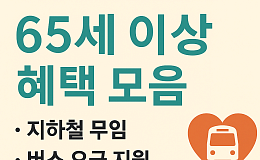 놓치면 손해! 65세 이상 혜택(교통편)
