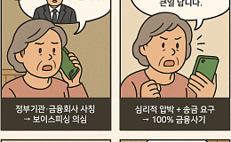 [만화로 보는 시니어 뉴스] “의심하고, 끊고, 확인하세요” 보이스피싱 예방법