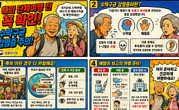 [만화로 보는 시니어 뉴스] “기침으로 감염” 해외 단체여행객 수막구균 주의
