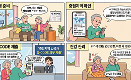 [만화로 보는 시니어 뉴스] 여름 해외여행, 중점검역관리지역 확인하세요