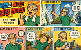[만화로 보는 시니어 뉴스] 어르신 온열질환 막는 6가지 실천법