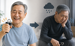 만 65~74세 고령층, 손아귀 힘 빠지면 우울장애 위험 7배 높아