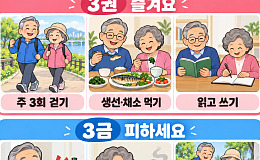 [만화로 보는 시니어 뉴스] 오늘의 작은 습관이 내일의 기억을 지킵니다
