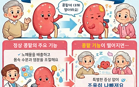 [만화로 보는 시니어 뉴스] ‘침묵의 장기’ 콩팥 건강 관리