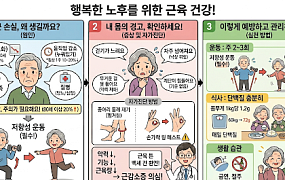 [만화로 보는 시니어 뉴스] 근감소증 신호, 느린 걸음·얇아진 종아리